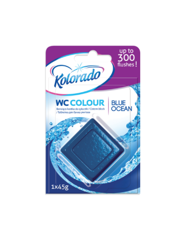 KOSTKA BARWIĄCA WC COLOUR NIEBIESKI OCEAN 2 SZT