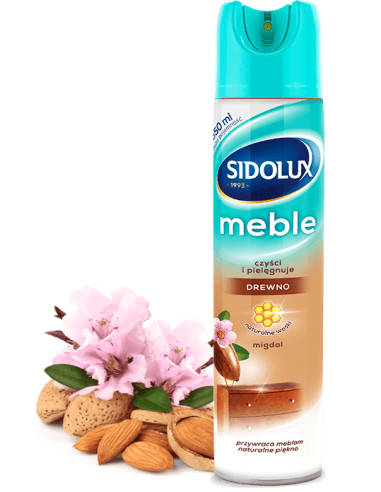 SIDOLUX SPRAY DO MEBLI MIGDAŁ 350ML