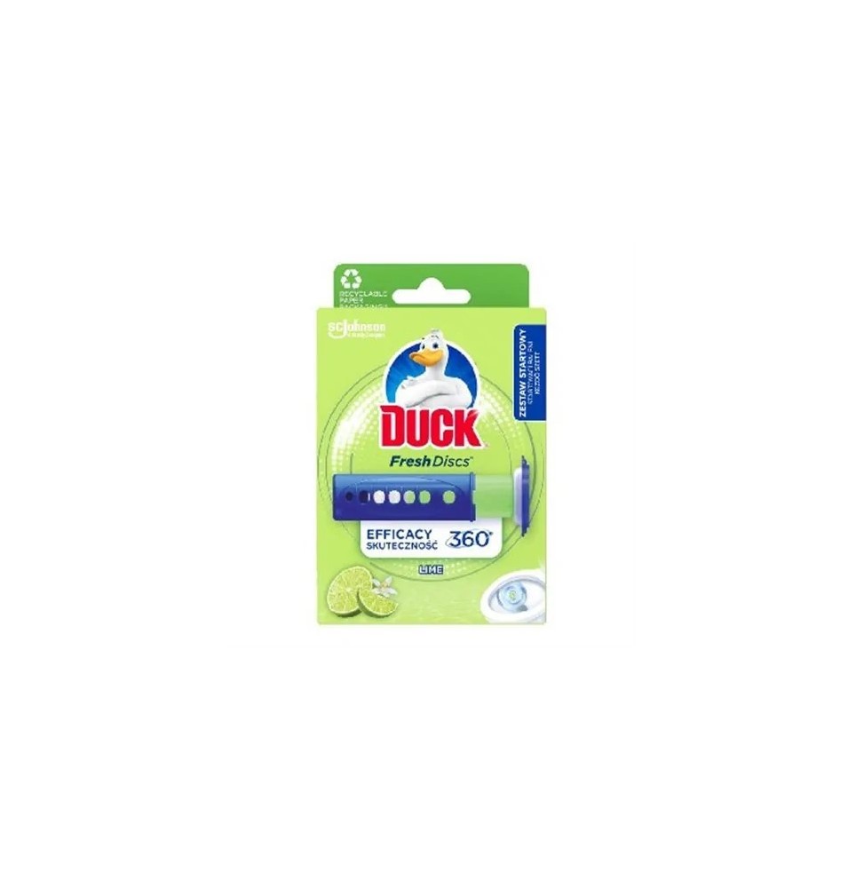 DUCK FRESH DISCS ŻELOWY KRĄŻEK DO WC LIME 1 OP