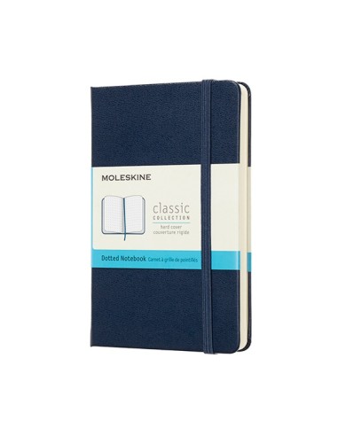 NOTES MOLESKINE CLASSIC P, 9X14 CM, W KROPKI, TWARDA OPRAWA, SAPPHIRE BLUE, 192 STRONY, NIEBIESKI 1 SZTUKA