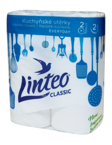 RĘCZNIK PAPIEROWY LINTEO CELULOZA 2W 9,3 M 2 ROLKI