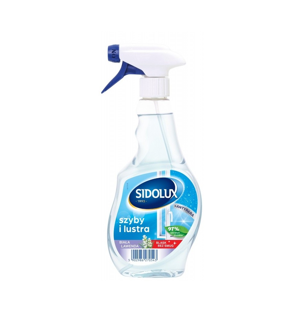 SIDOLUX DO MYCIA SZYB I LUSTER - BIAŁA LAWENDA 500 ML